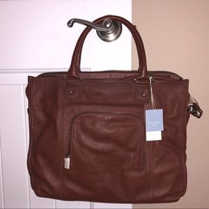 Leather Laptop Briefcase Bag